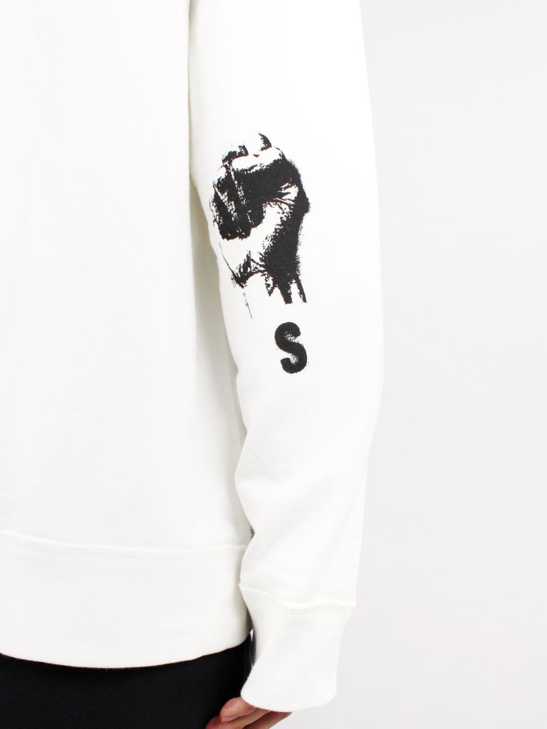 RAF SIMONS - 【23SS】フロントジップ レザーパッチ ハンドサイン 