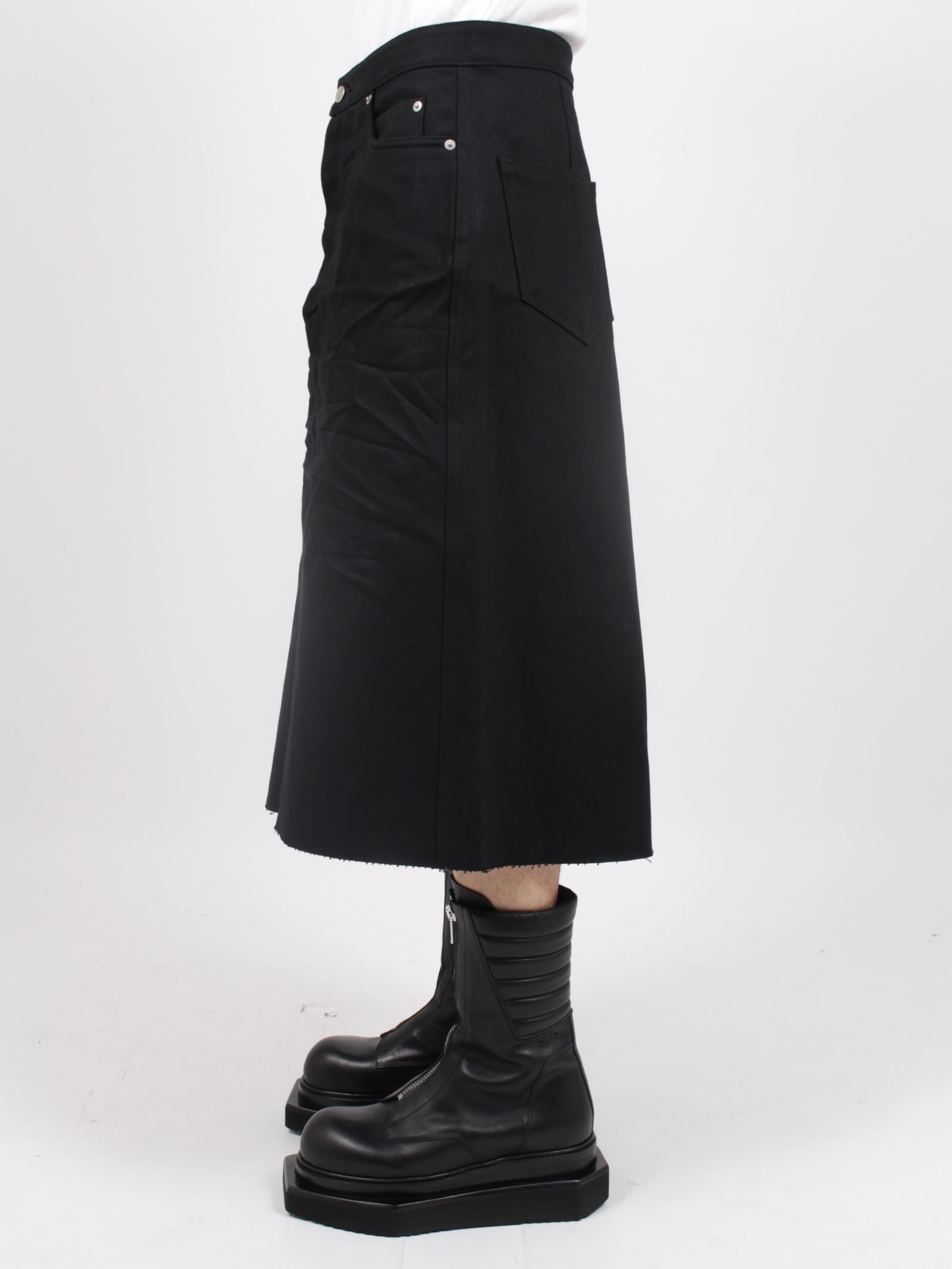 RICK OWENS - 【23FW】ゴデット スカート / GODET SKIRT / ブラック