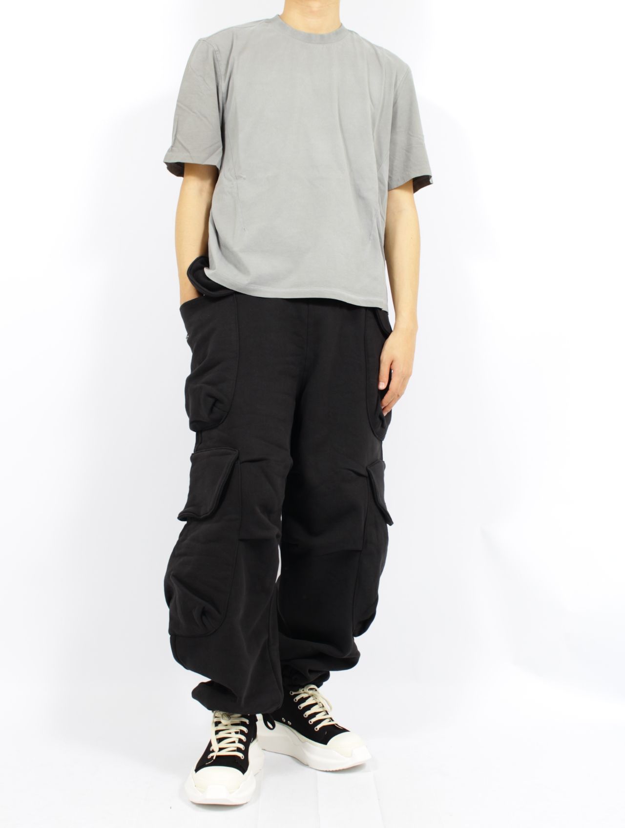 ダーツ Tシャツ / DART TEE 半袖 カットソー / RHINO(ライトグレー)