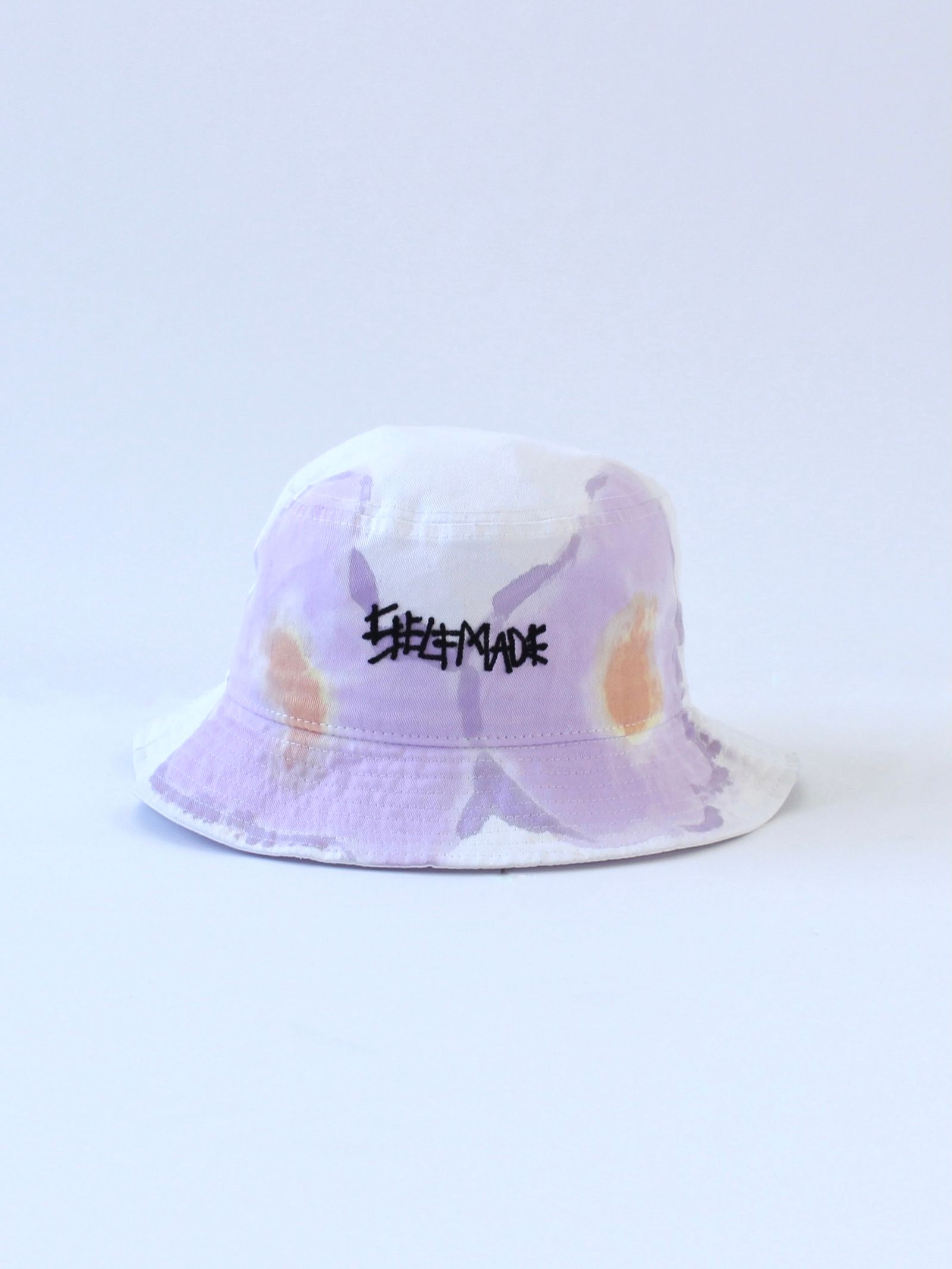 ランダムペイント バケットハット / WHITE BUCKET HAT MULTISPOTTED / ホワイト × マルチ