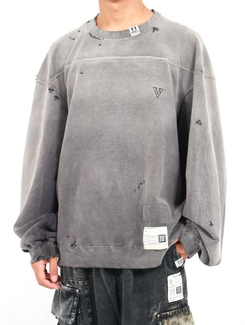 【25AW】 サン フェイディッド プルオーバー スウェット / SUN FADED PULLOVER / ブラック