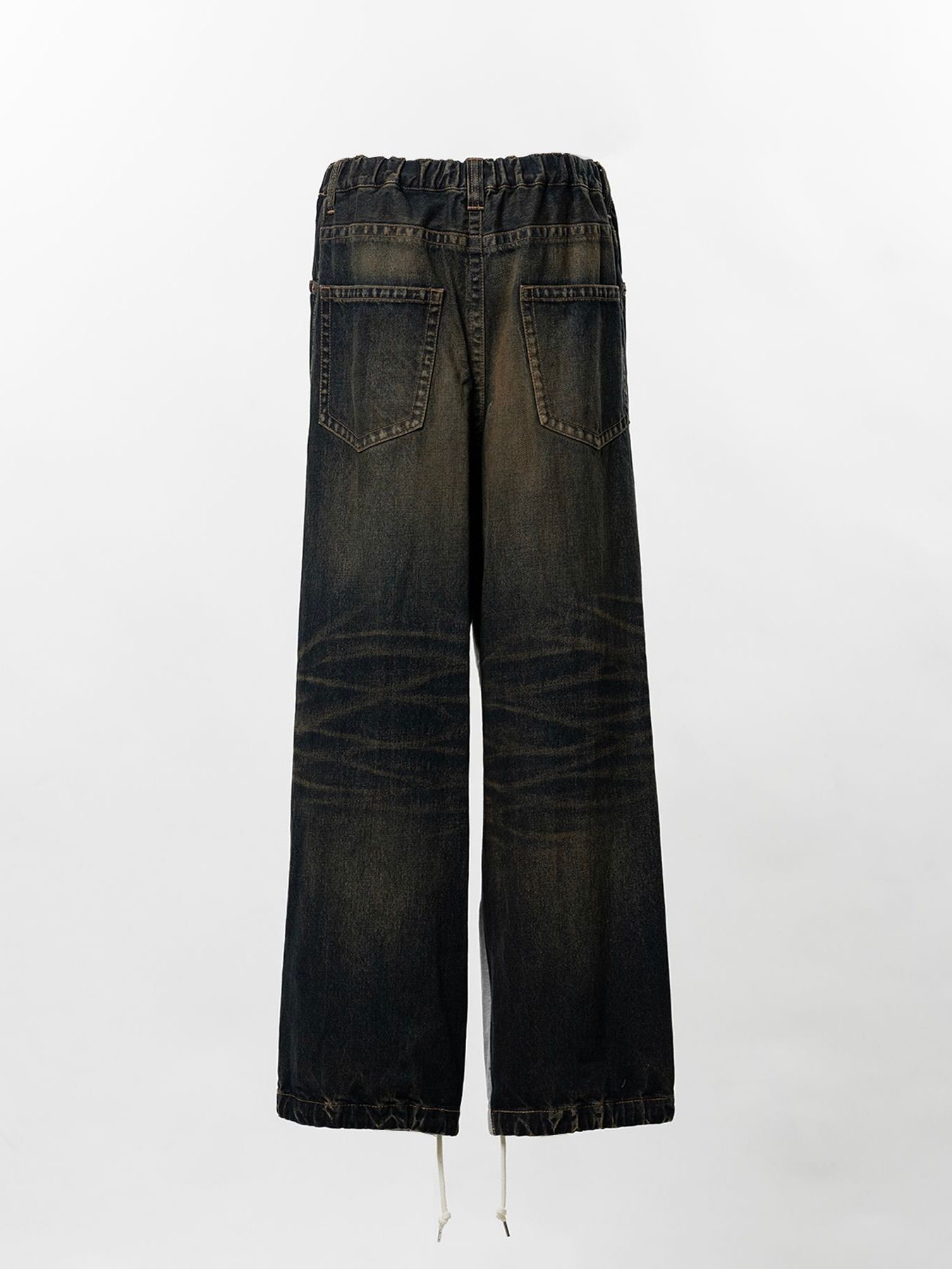 【26AW】コンバインド デニム × スウェット パンツ / COMBINED DENIM×SWEAT PT / インディゴ