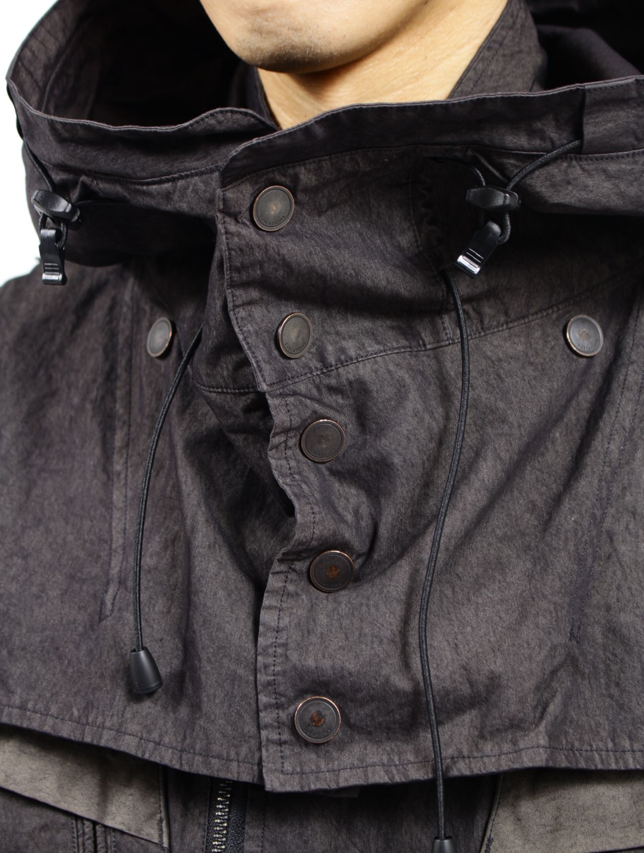 【25SS】ガーメント ダイド タクティカル ジャケット / GARMENT DYED TACTICAL JACKET.13 / アッシュブラック
