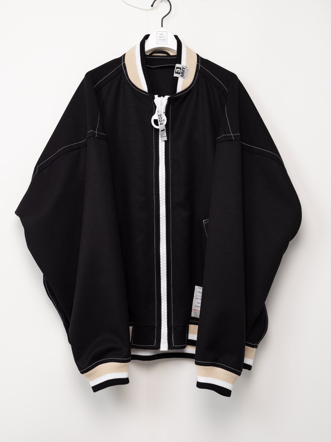 【24SS】 ビッグジップ ブルゾン / BIG ZIP BLOUSON / ブラック - 44 (XS)