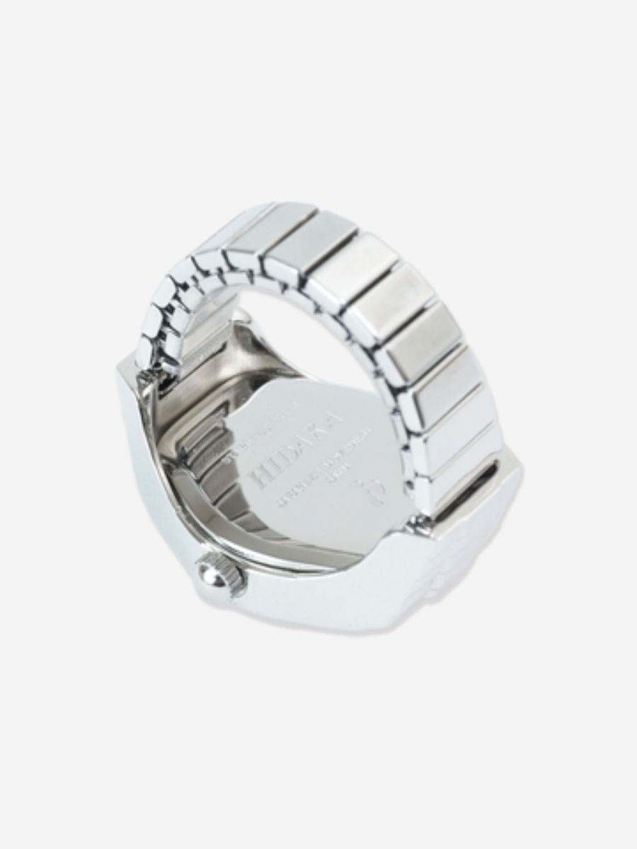 ヘイロー・リング・ウォッチ 時計リング / HALO RING WATCH / ブラック×シルバー