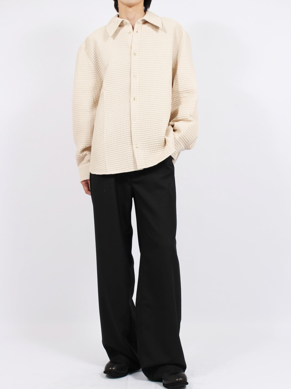 【25AW】 オーザリー シャツ 長袖 / OSEARY SHIRT / アイボリー