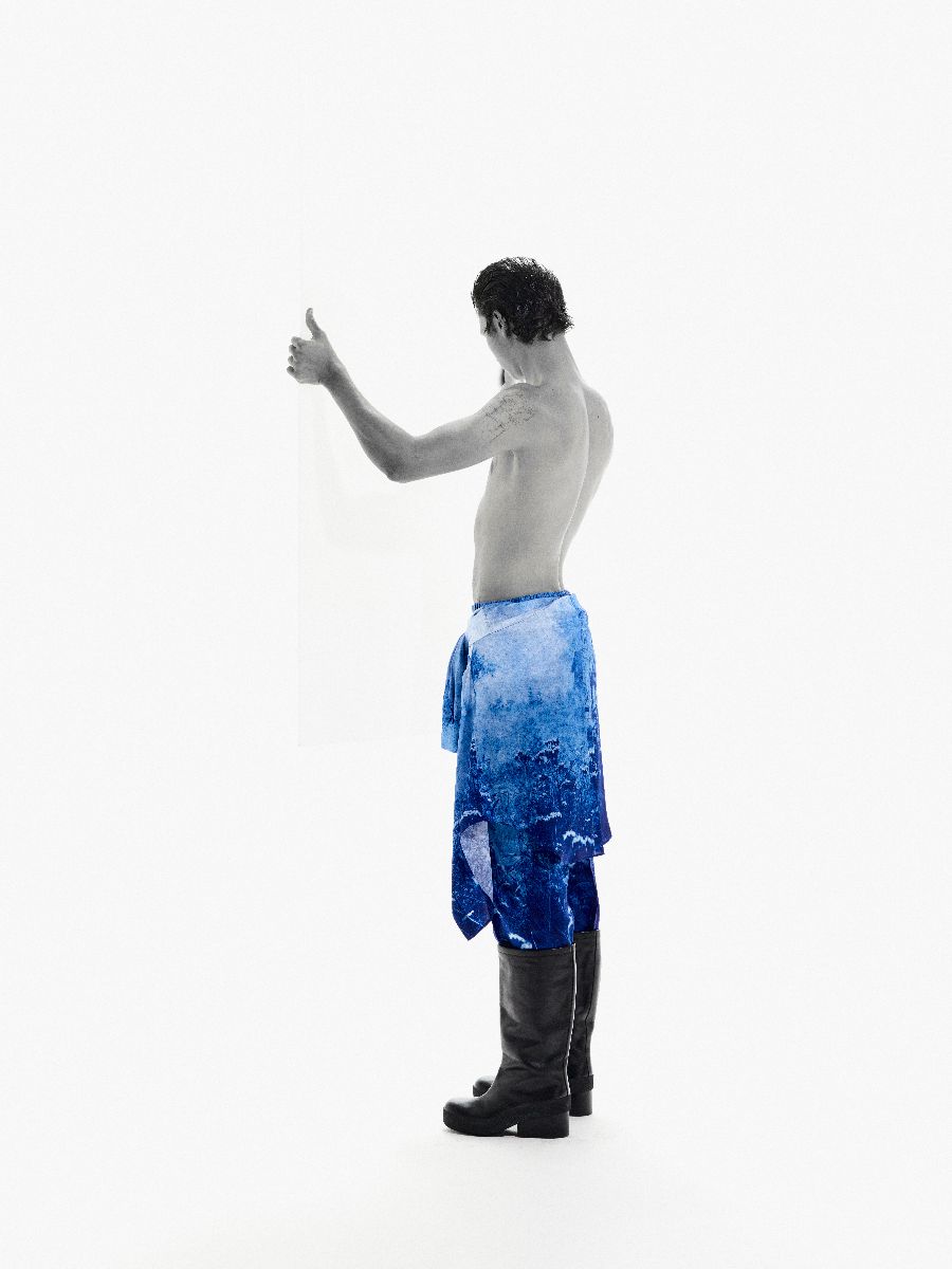【26SS】ティム・バーバー フォトグラフ シャツ 長袖 / TIM BARBER PHOTOGRAPH SHIRT / ブルー