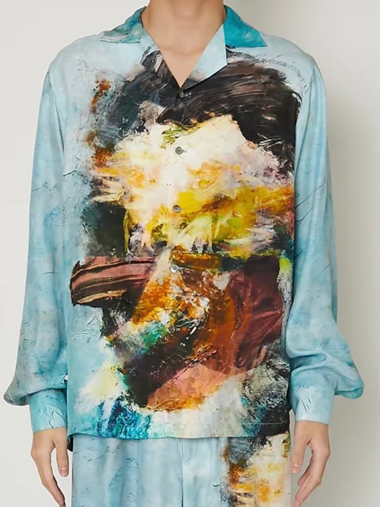 TAAKK - 【23AW】オイルペインティング シルク シャツ / SHIRTS 