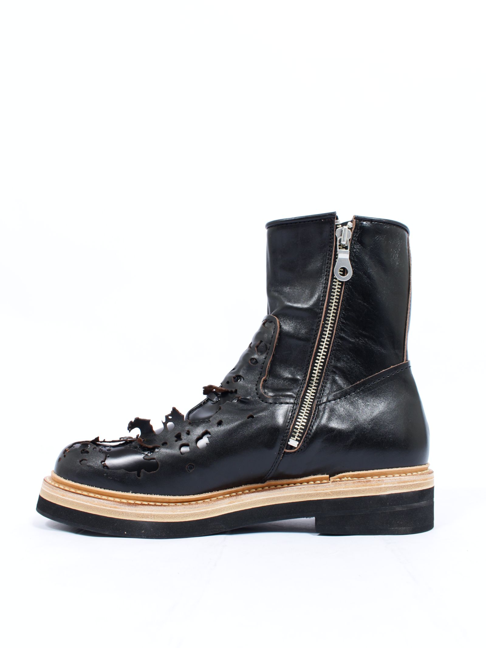 【26AW】KIDS LOVE GAITE コラボ インサイドアウト・ウィング・ジップ・ブーツ / INSIDE-OUT WING ZIP BOOTS / ブラック