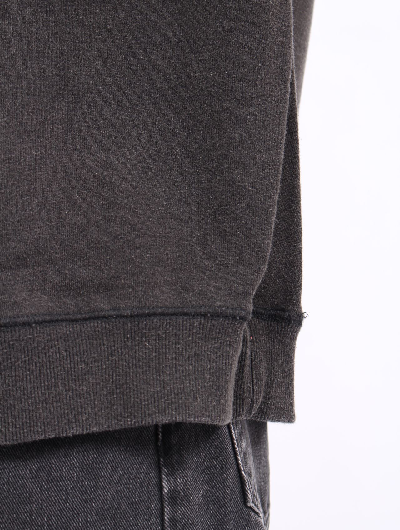 【25AW】佃弘樹 Heartwork Mixed media グラフィック スウェット / Hiroki Tsukuda ART ROBO GRAPHIC SWEAT / ブラック
