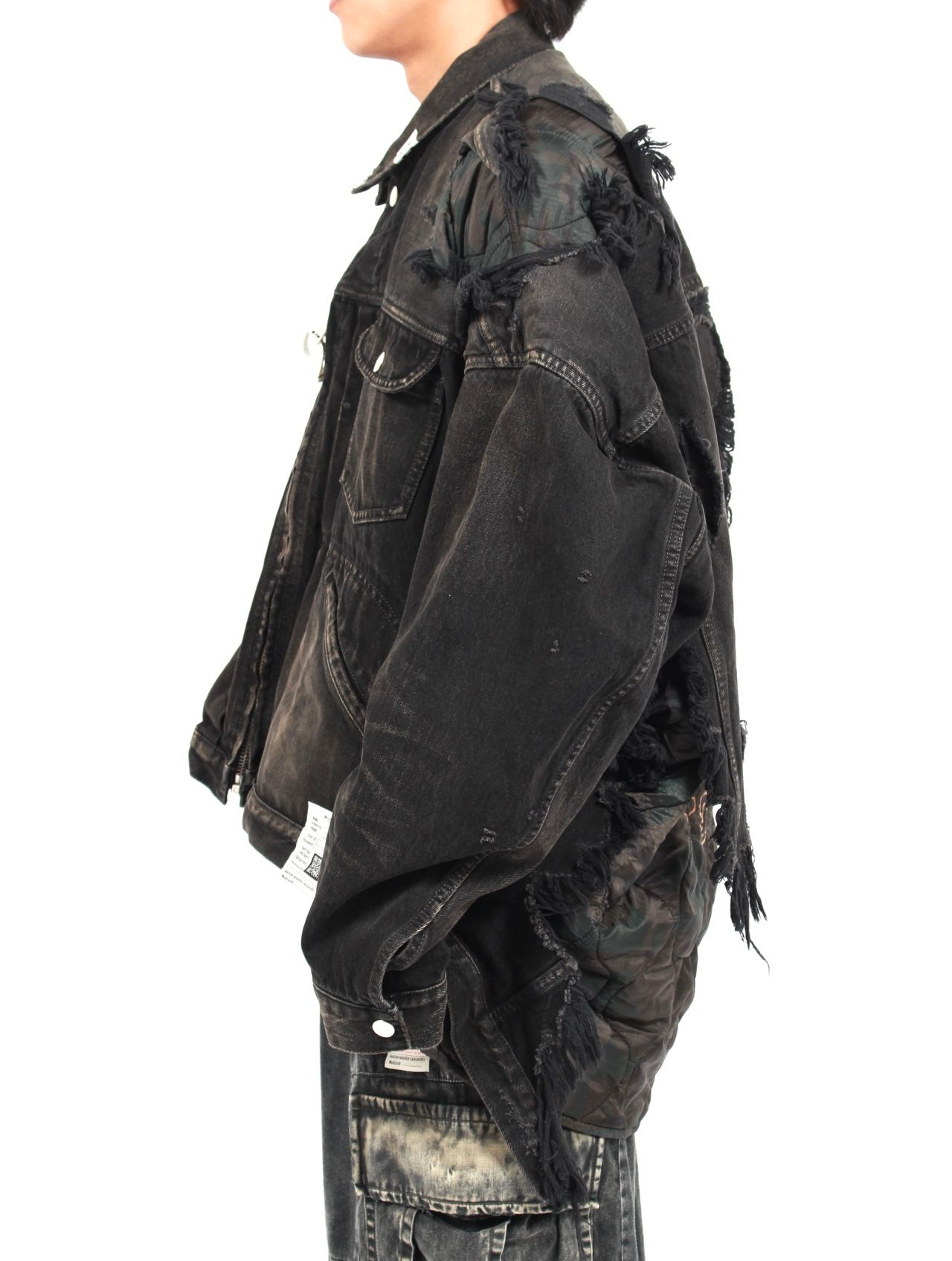 【25AW】 ダブル レイヤード デニム ジャケット / DOUBLE LAYERED DENIM / ブラック