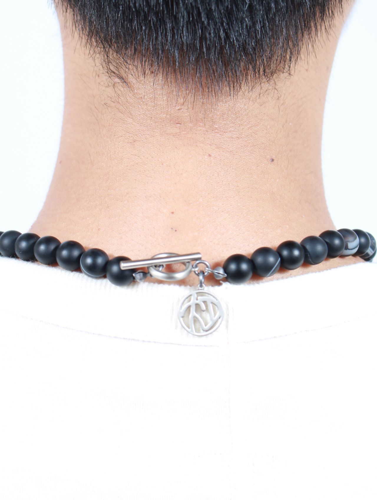 ソウシオオツキ　数珠ネックレス SOSHIOTSUKI - 【残りわずか】Single Juzu Necklace Thick(GREY
