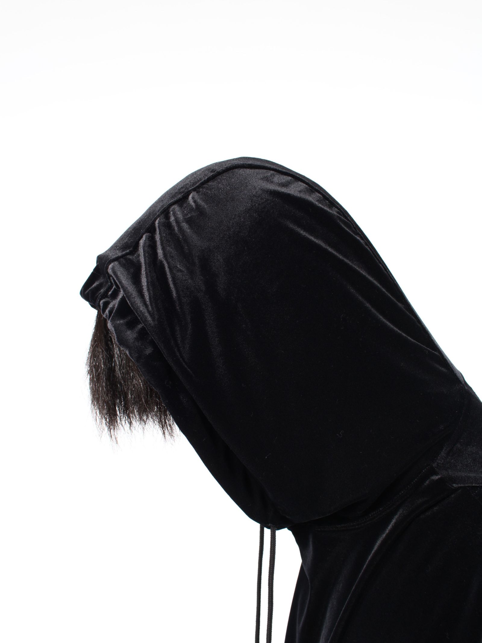 【24AW】ベルベット フーディー / VELVET HOODIE / ブラック