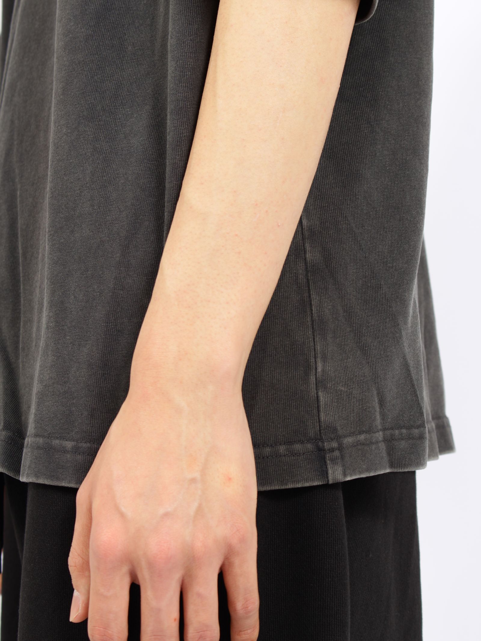 ヘビー ボクシー ティー / HEAVY BOXY TEE / WASHED BLACK