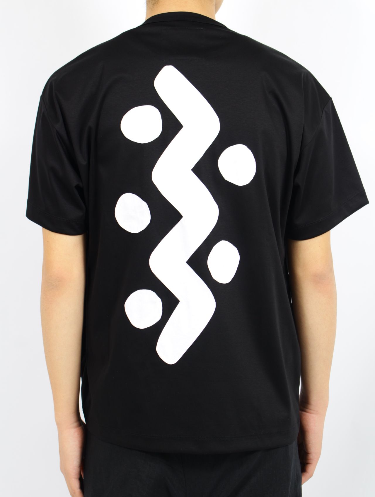 【25SS】パターン B パッチワーク ティー A 半袖 カットソー / PATTERN B-PATCHWORK TEE A / ブラック×ホワイト