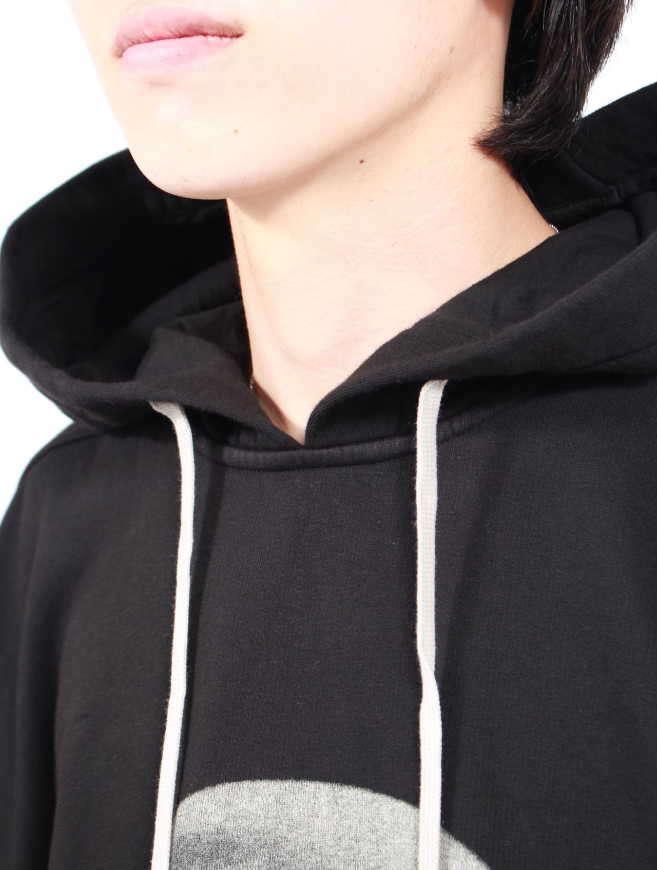 【25AW】ピーター フーディー グラフィック パーカー / PETER HOODIE / ブラック × パール