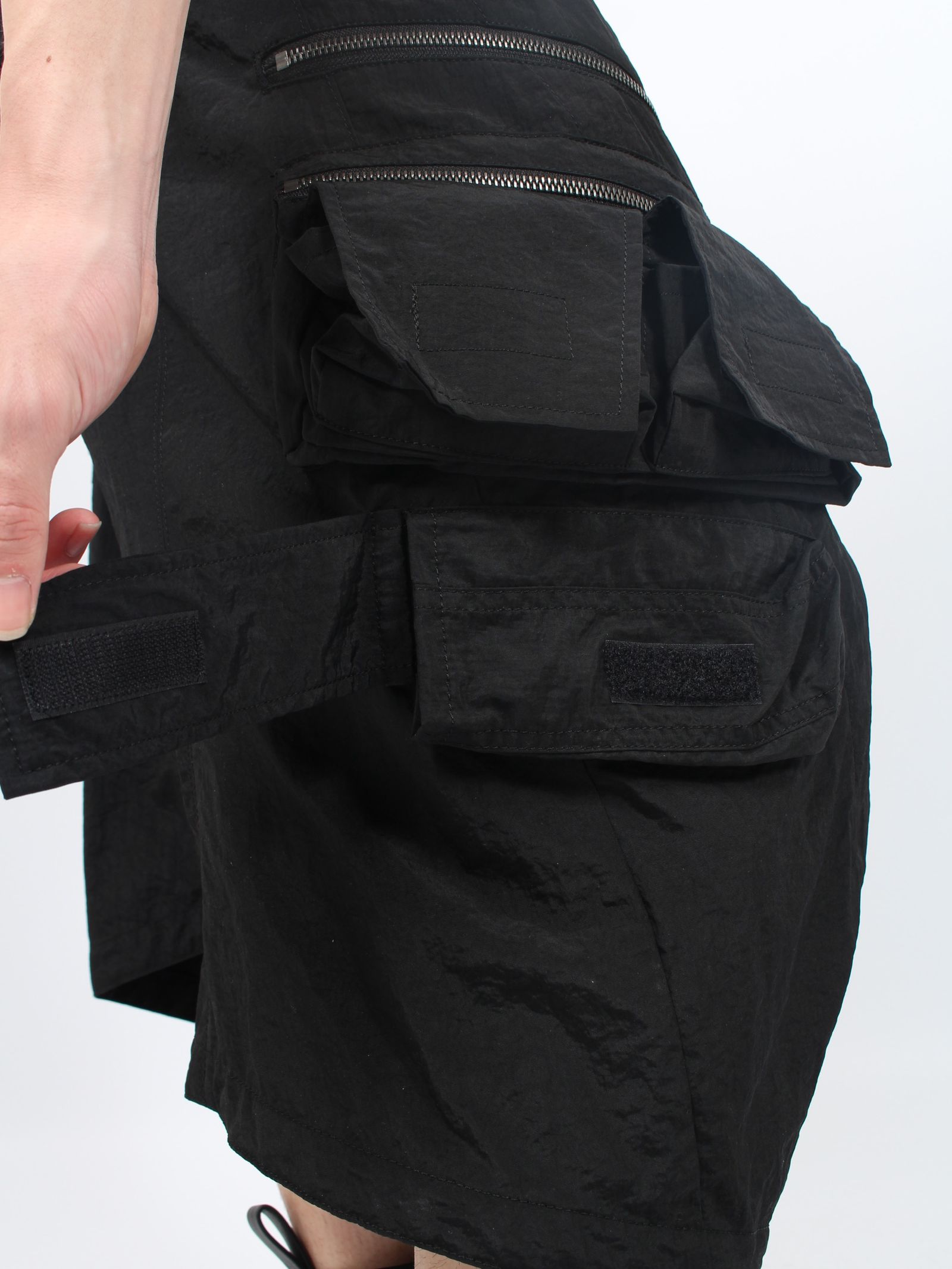 【24AW】ハイ カウント タフタ ショートパンツ / NYLON  HIGH COUNT TAFFETA  / ブラック