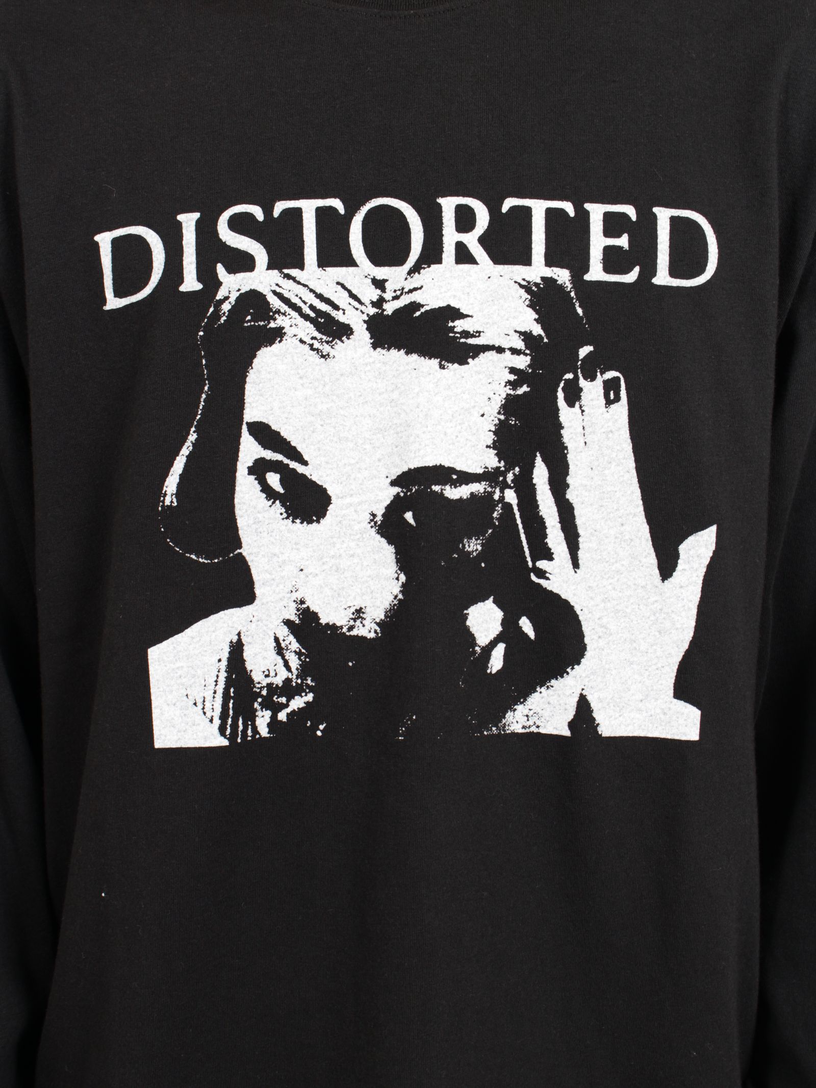 【26AW】ディストーテッド・ガール・ロングスリーブ・ティーシャツ/ "DISTORTED Girl" L/S T-shirt / ブラック