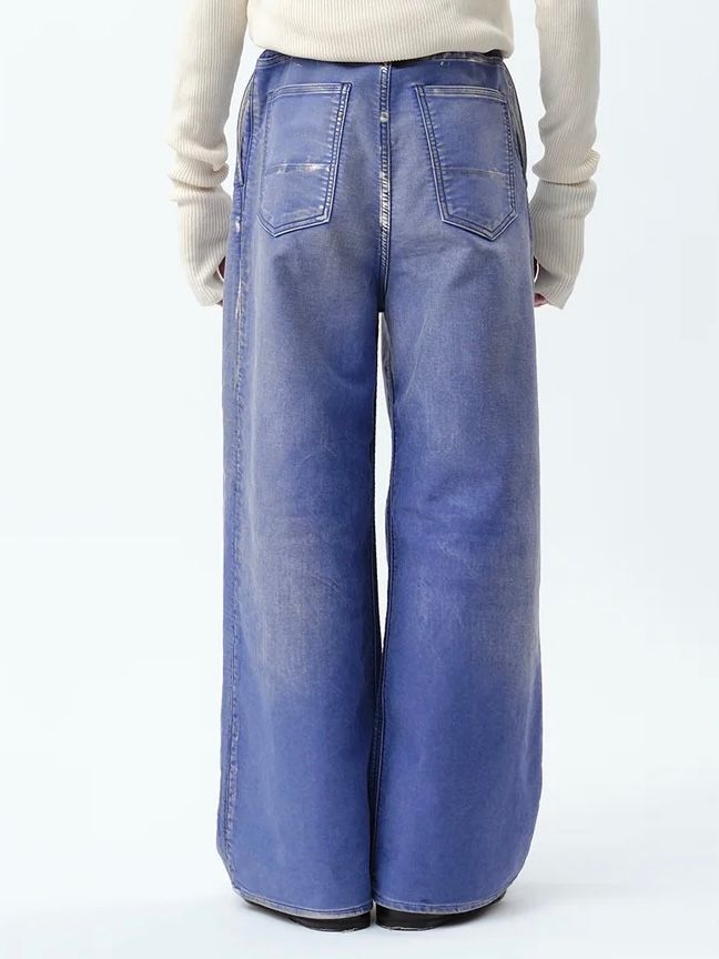 【24AW】モールスキン 2タック ワイド バギー パンツ / MOLESKINE 2TUCK WIDE BAGGY PANTS .12 / クラシックブルー