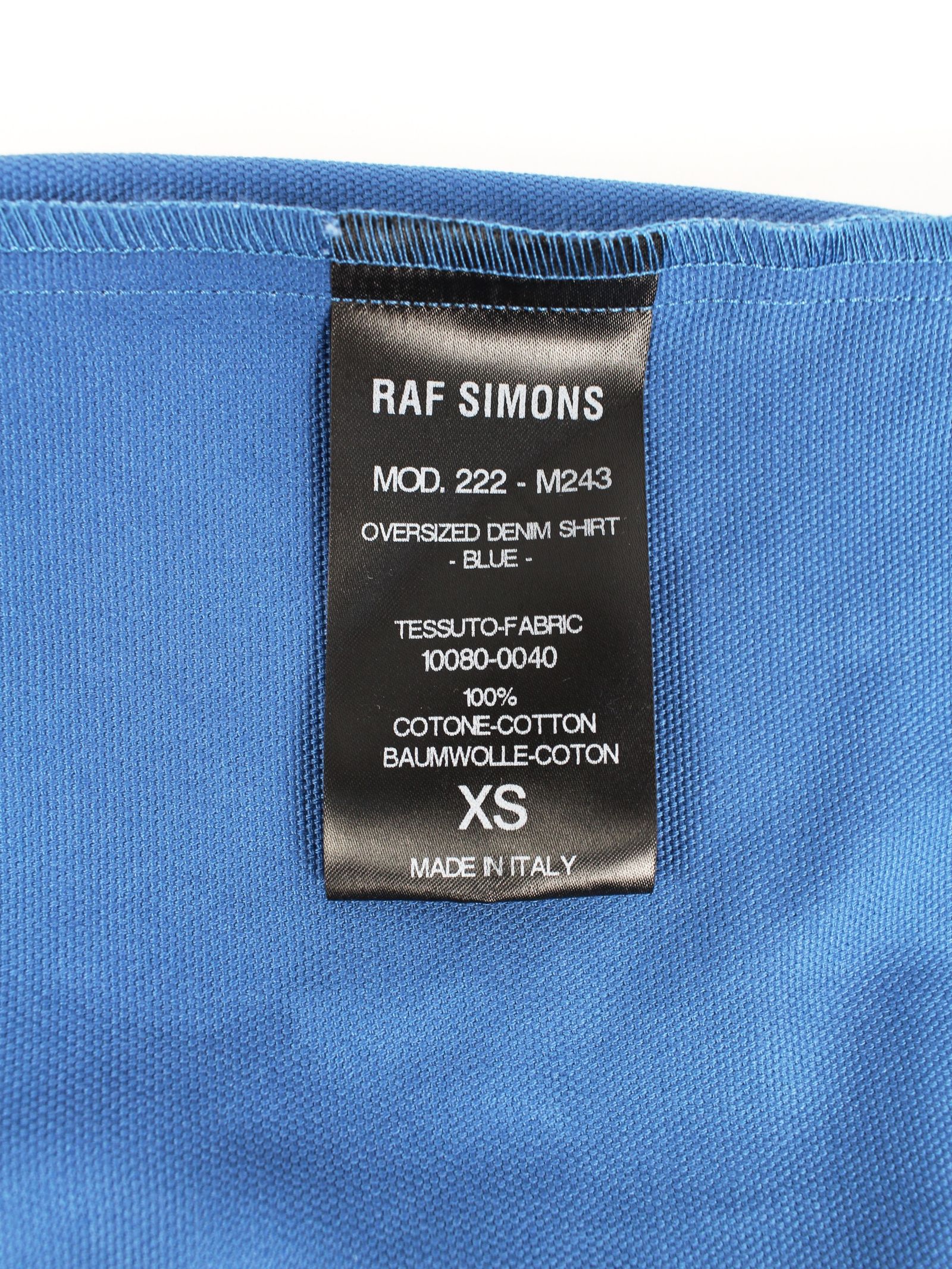 RAF SIMONS - 【22AW】ロゴパッチ Rピン ビッグフィット デニム