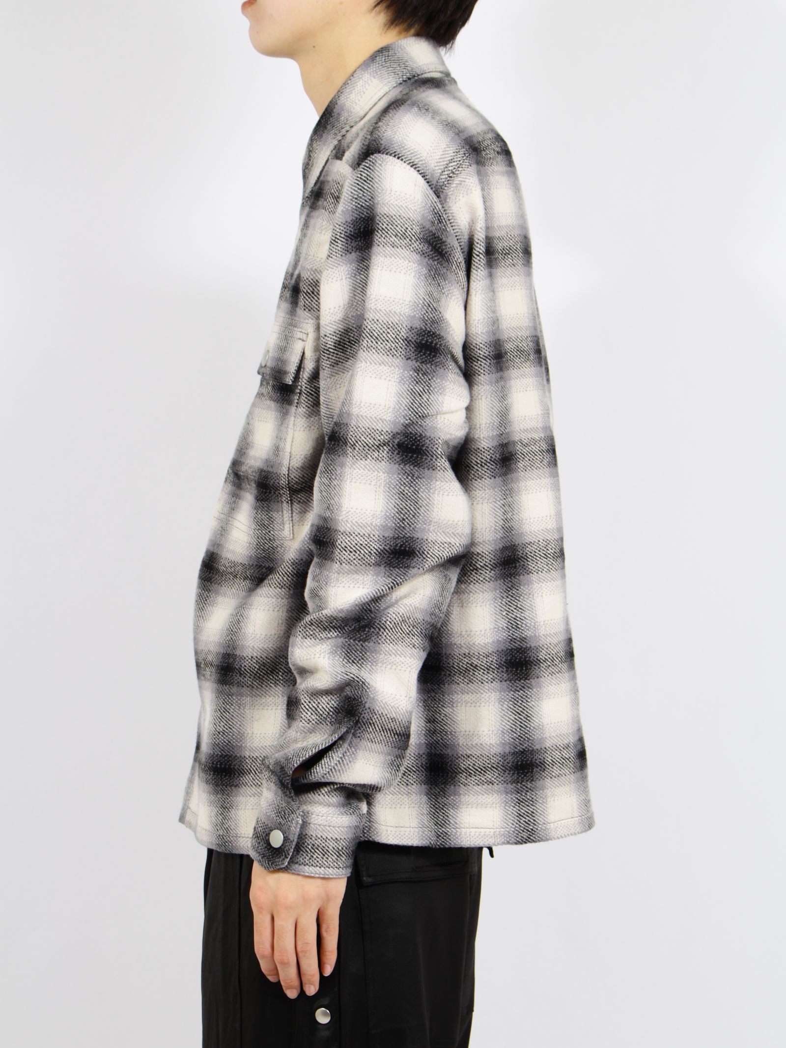 【26SS】クロップド アウター シャツ / CROPPED OUTERSHIRT / GREY OMBRE(グレー)