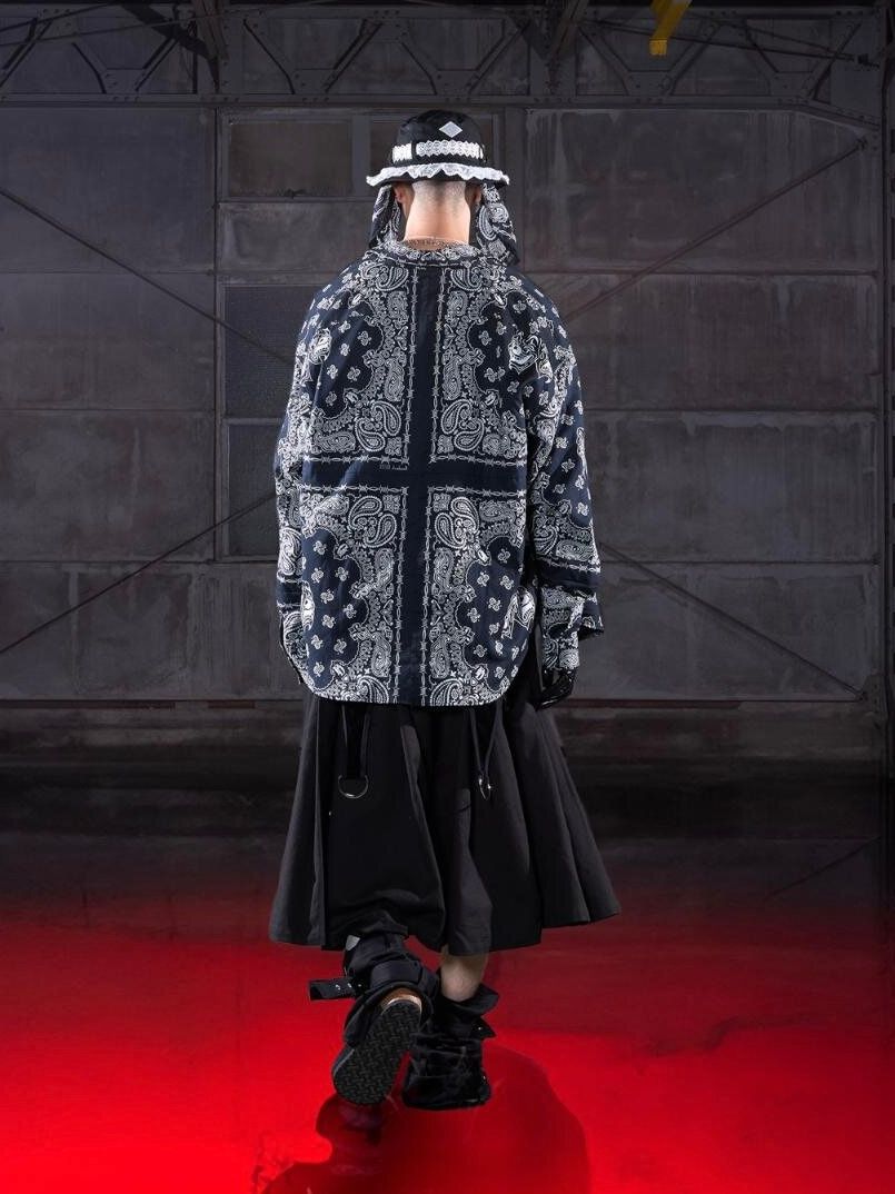 【26SS】コットン ベルテッド レッグウォーマー "ペンタグラム" / COTTON BELTED LEG WARMER 'PENTAGRAM / ブラック