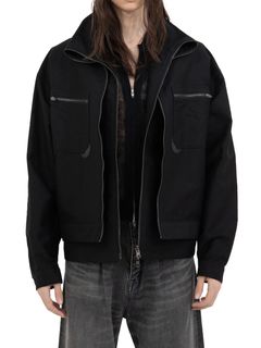 【25SS】"ヴィンセント" ドッキングフレンチ ワークジャケット / "VINCENT" DOCKING FRENCH WORK JACKET / ブラック
