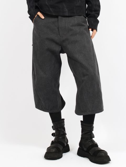 【26SS】 3D ショート デニム パンツ / 3D SHORT DENIM PANTS / ダークグレー