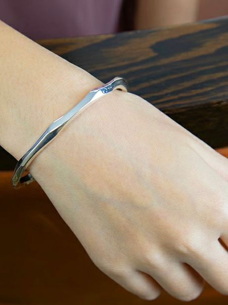 【取り寄せ】クロッケリー バングル S / Crockery Bangle - S / シルバー