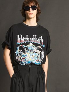 ブラック サバス オーバーサイズ Tシャツ / BLACK SABBATH PRIME-OVER CREW NECK T-SHIRT #3 / ブラック