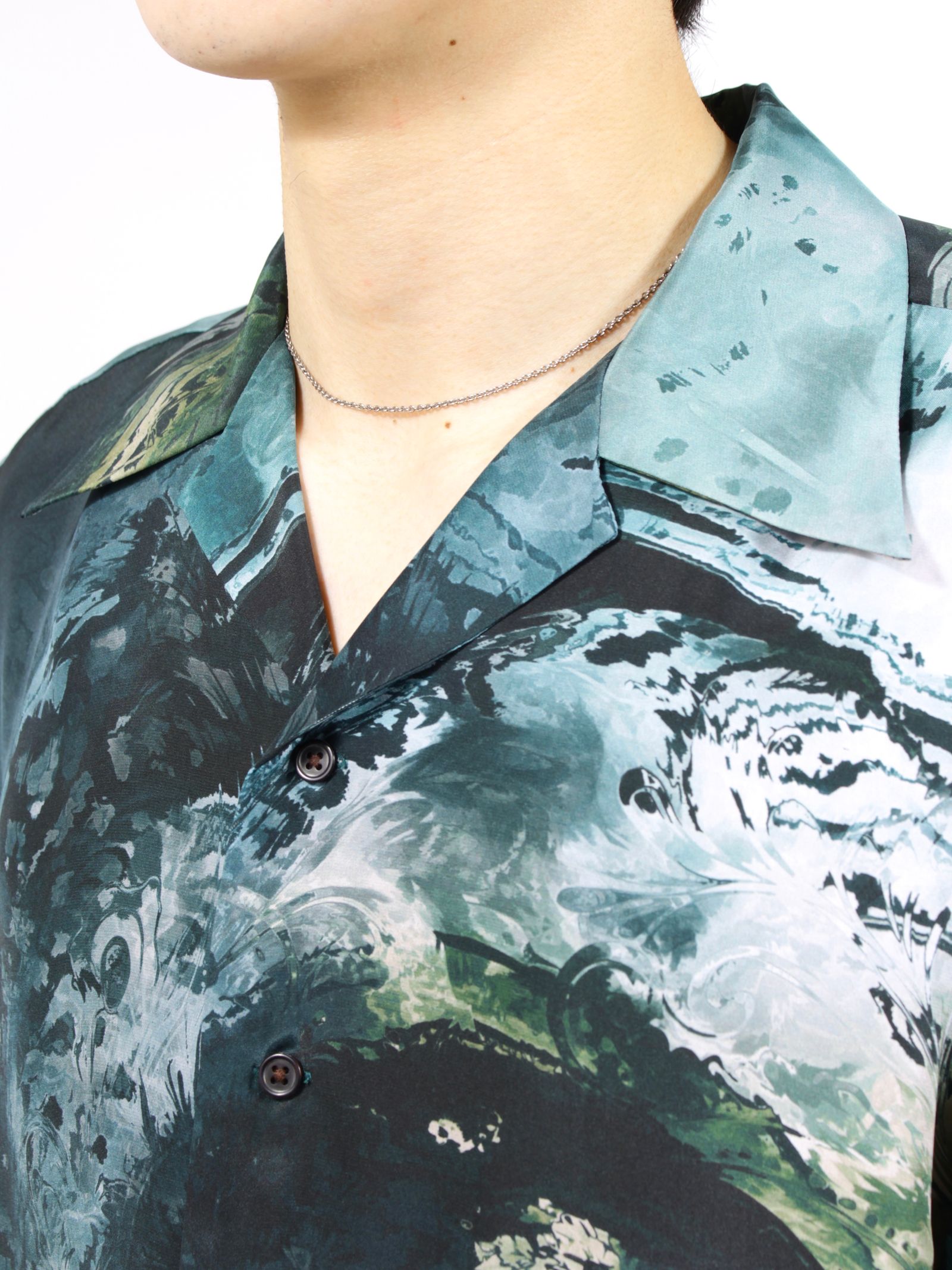 【26SS】シルク シャツ / SILK SHIRT / ブルー