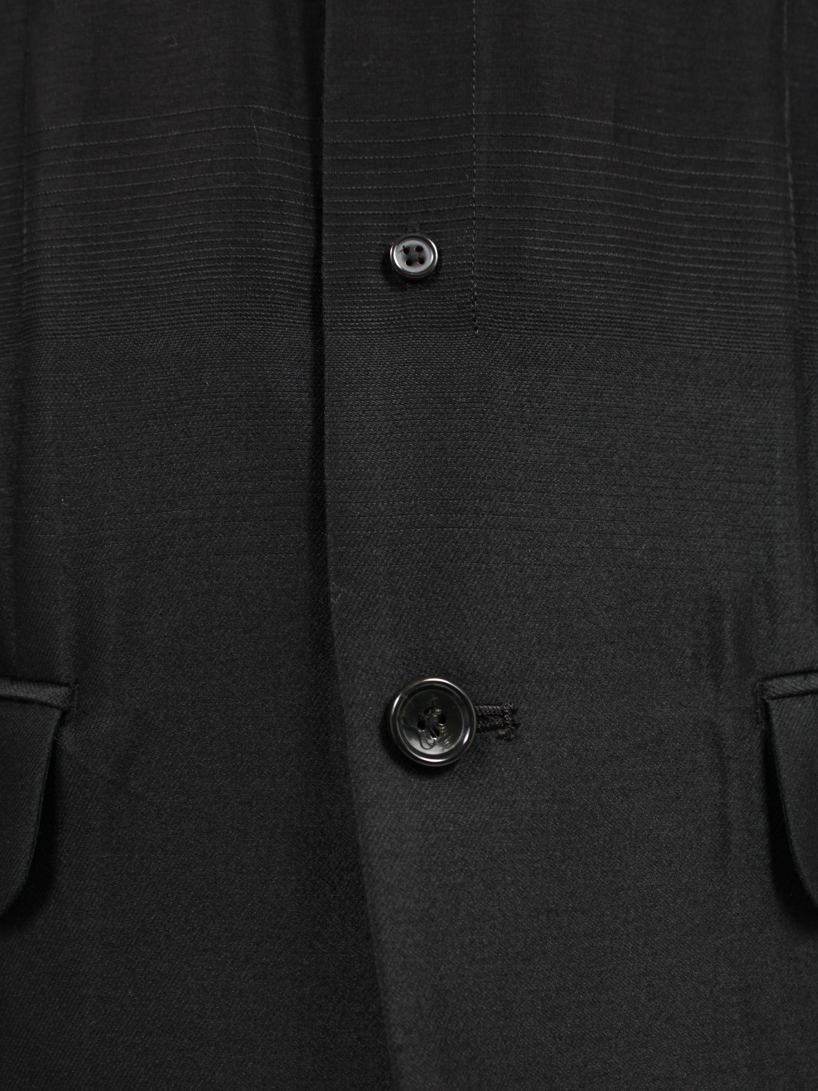 【25SS】スイッチング シアー シャツ テーラード ジャケット / SHIRTS JACKET / ブラック