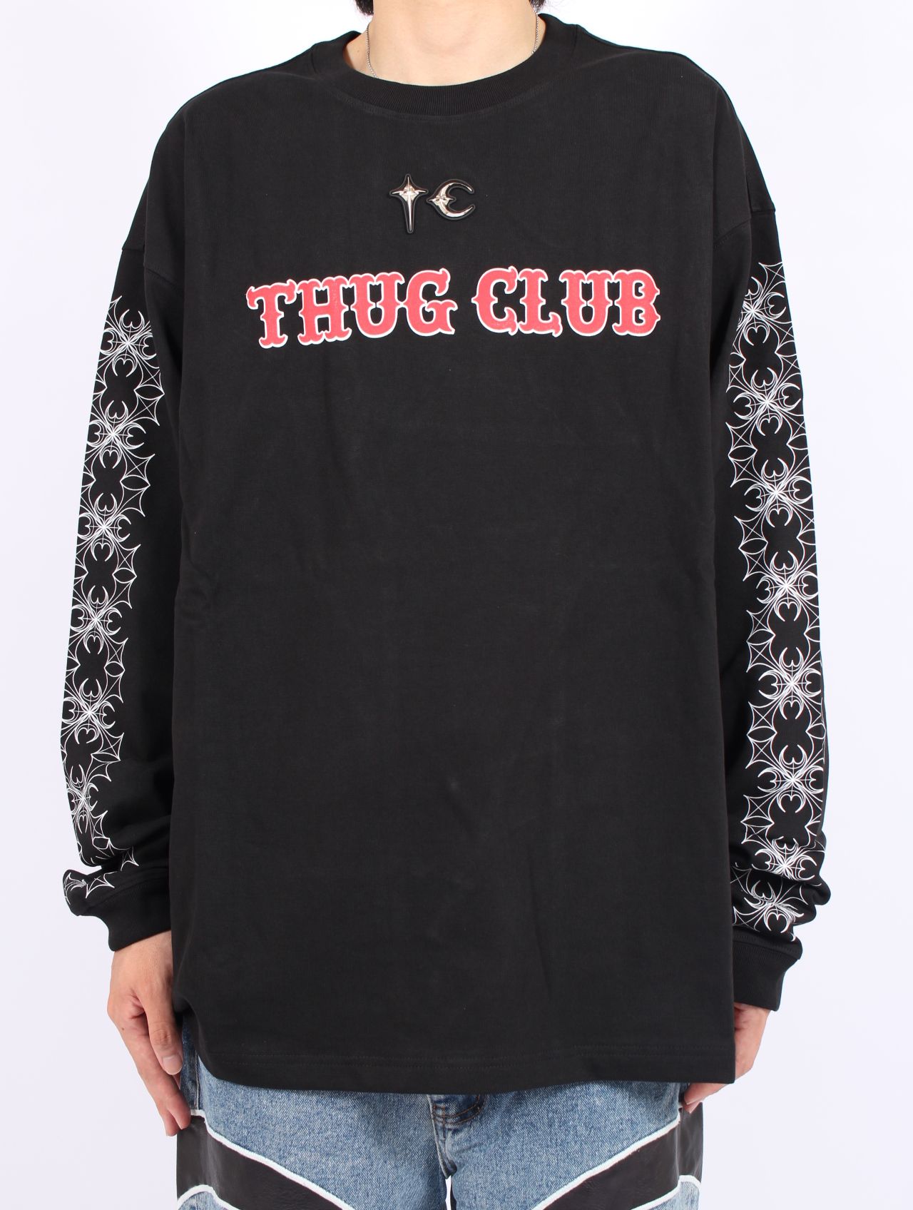 【25AW】TC パターン ロングスリーブ Tシャツ 長袖 カットソー / TC PATTERN LONG-SLEEVE / ブラック