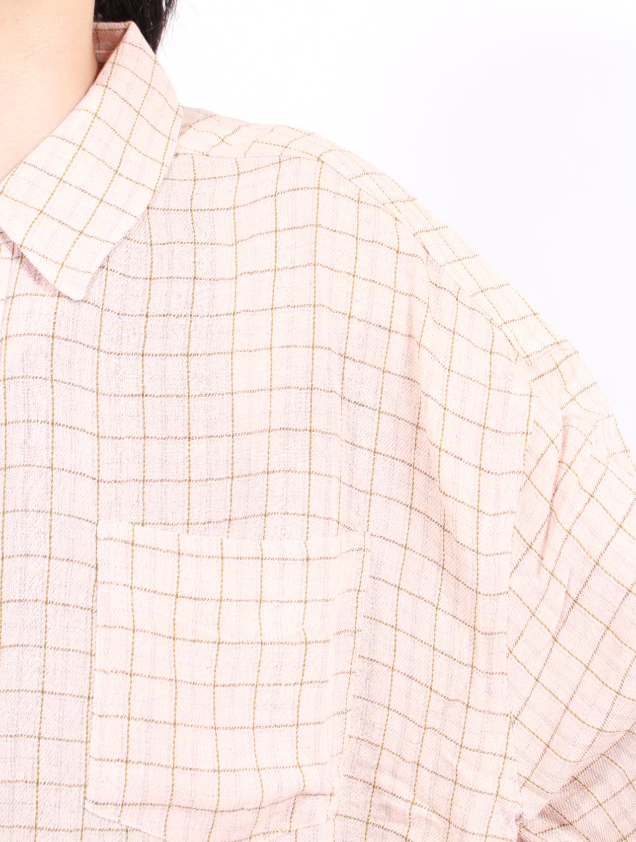 【25AW】ルーム シャツ 長袖 チェック / ROOM SHIRT / AIRY PINK CHECK(ピンクチェック)