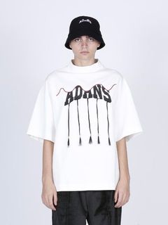 ADANS フリンジ Tシャツ / ADANS BRAID TEE / ホワイト