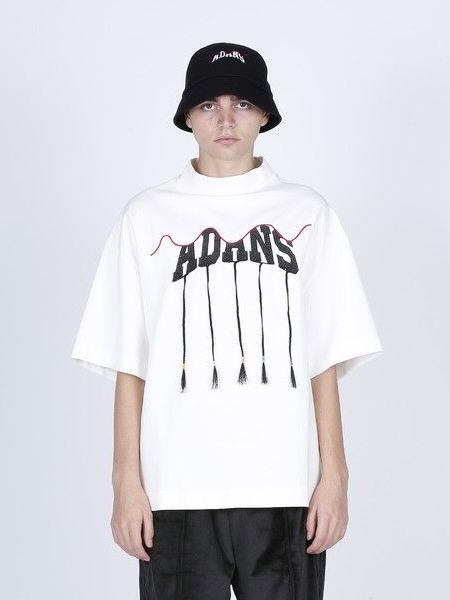 ADANS フリンジ Tシャツ / ADANS BRAID TEE / ホワイト