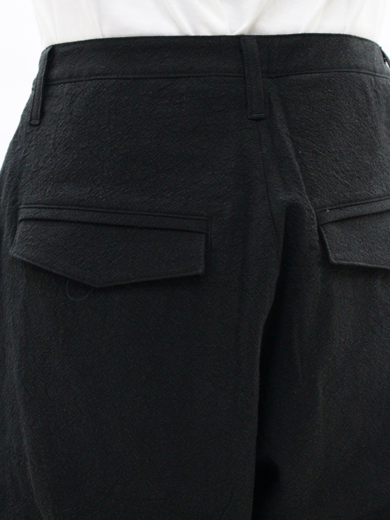 【26SS】ウェルド パッチド パンツ / WELD PATCHED PANTS / ブラック