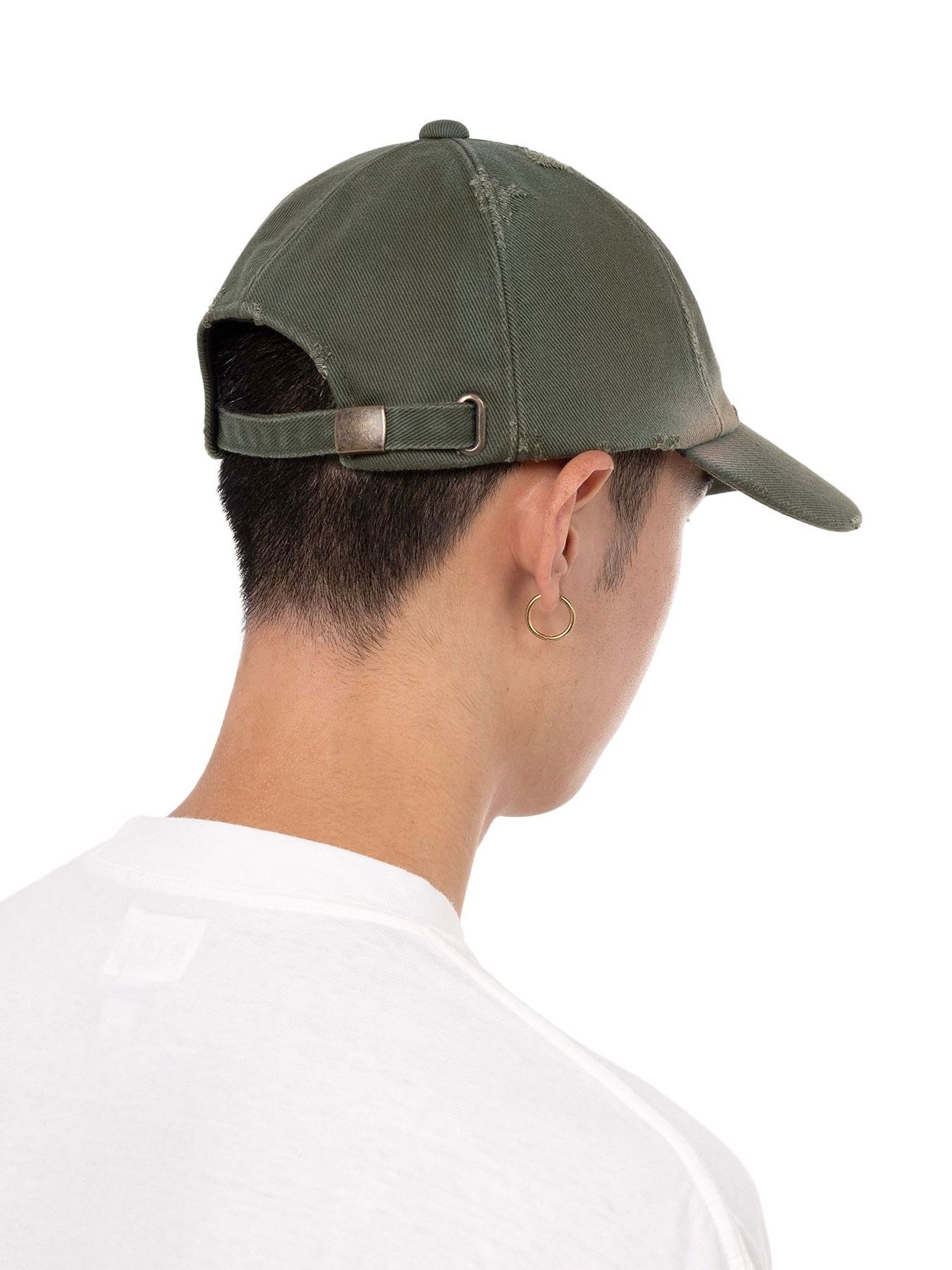 【25SS】"カミヤ" ディストレスド キャップ / “KMY”DISTRESSED CAP / カーキ