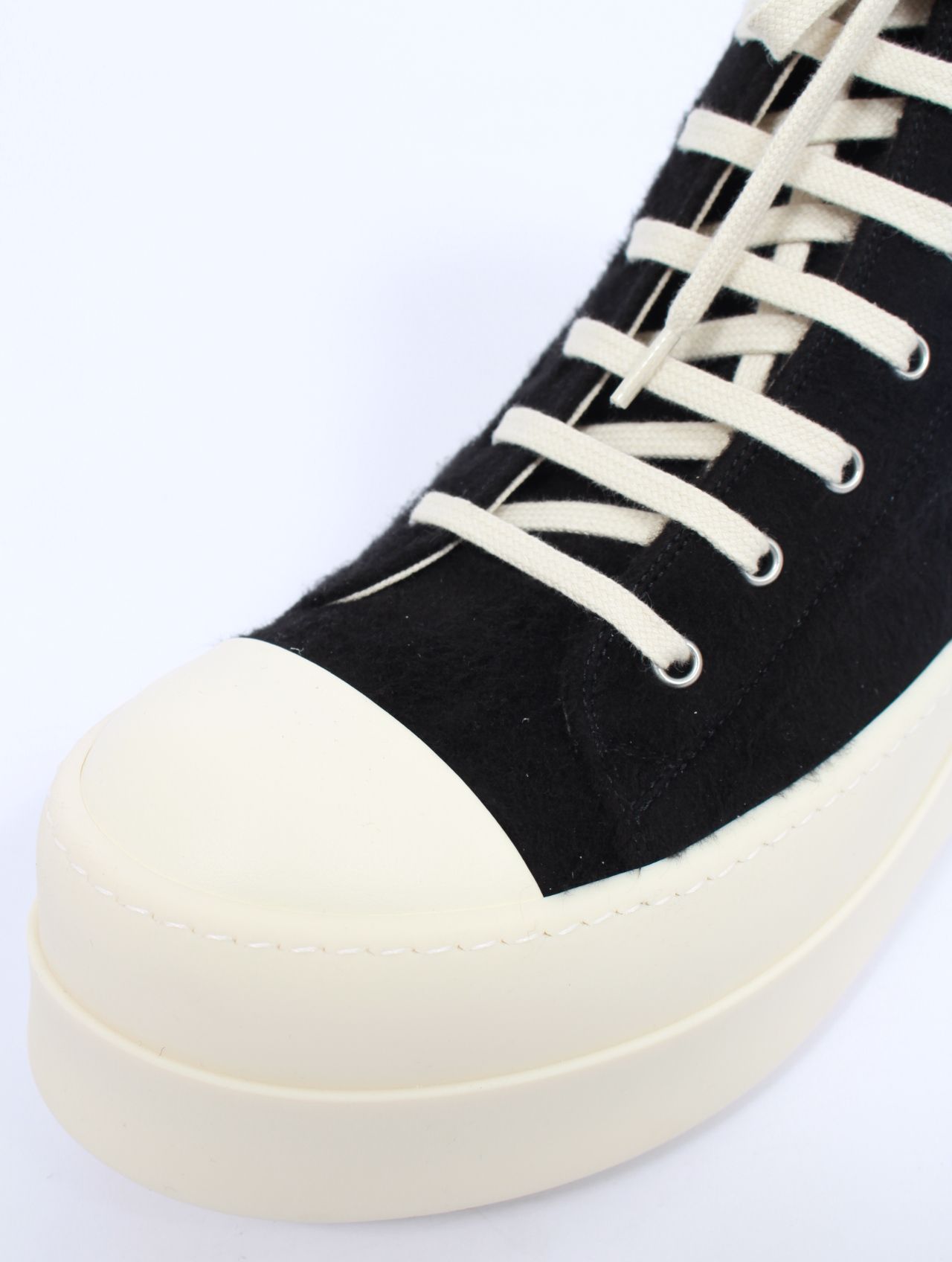 【25AW】ダブルバンパー ハイカット スニーカー / DOUBLE BUMPER SNEAKS / ブラック × ホワイト