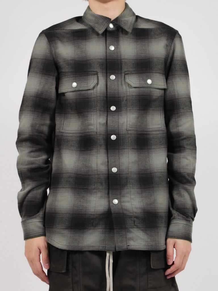 RICK OWENS DRKSHDW - 【23FW】オンブレチェック アウターシャツ 