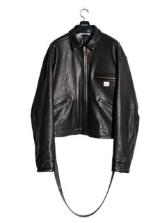 サラブレッド ドリズラー ジャケット レザーライダース / THOROUGHBRED DRIZZLER JACKET / ブラック