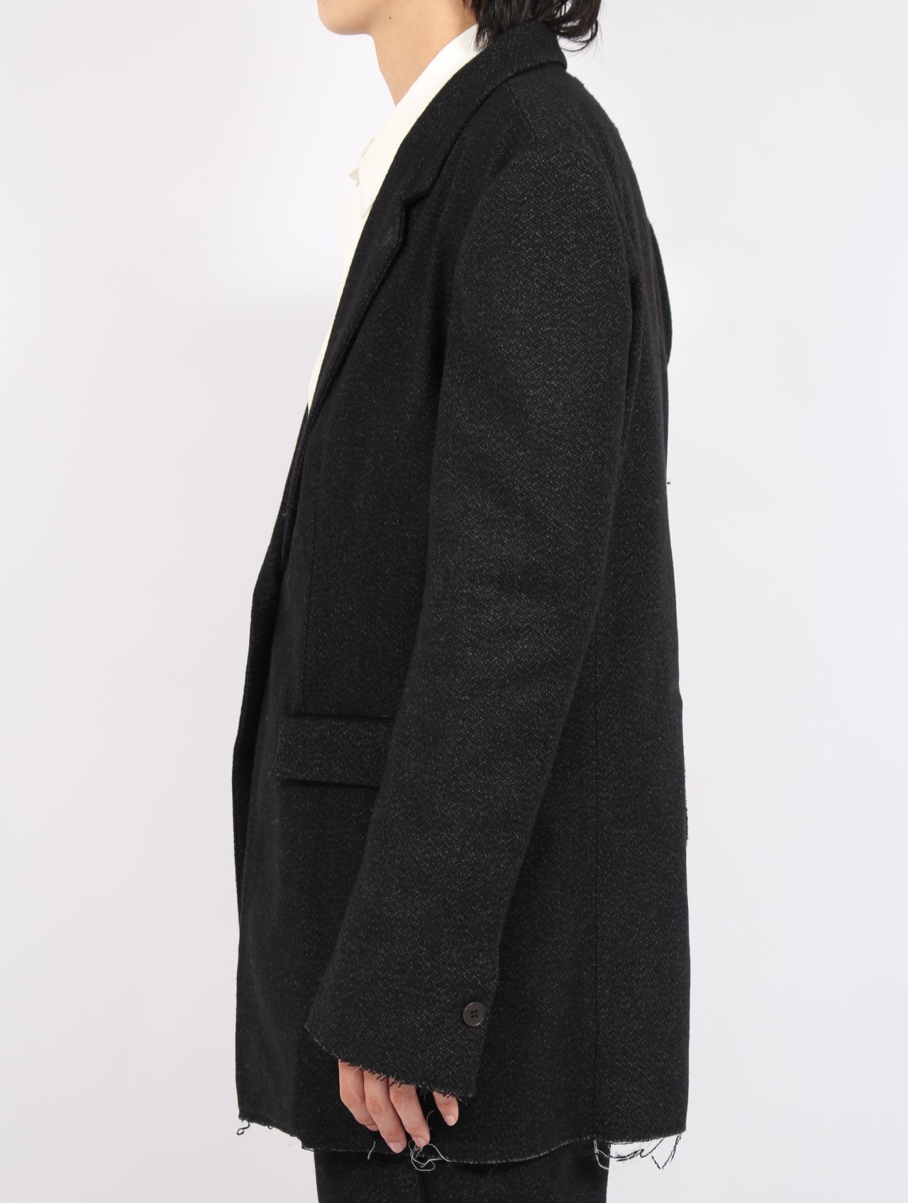 【25AW】メンズ フィット カー ジャケット / MENS FITTED CAR JACKET / オフブラック