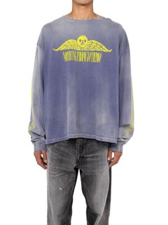 KAMIYA - 【24SS】ファイヤー プリンテッド ブリーチ ロングスリーブ T 