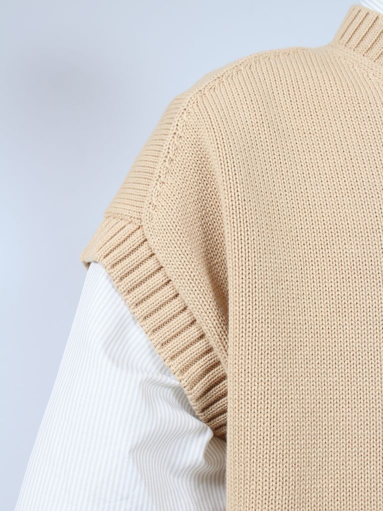 HED MAYNER - 【24SS】Vネック ニットベスト / KNIT V-NECK VEST 