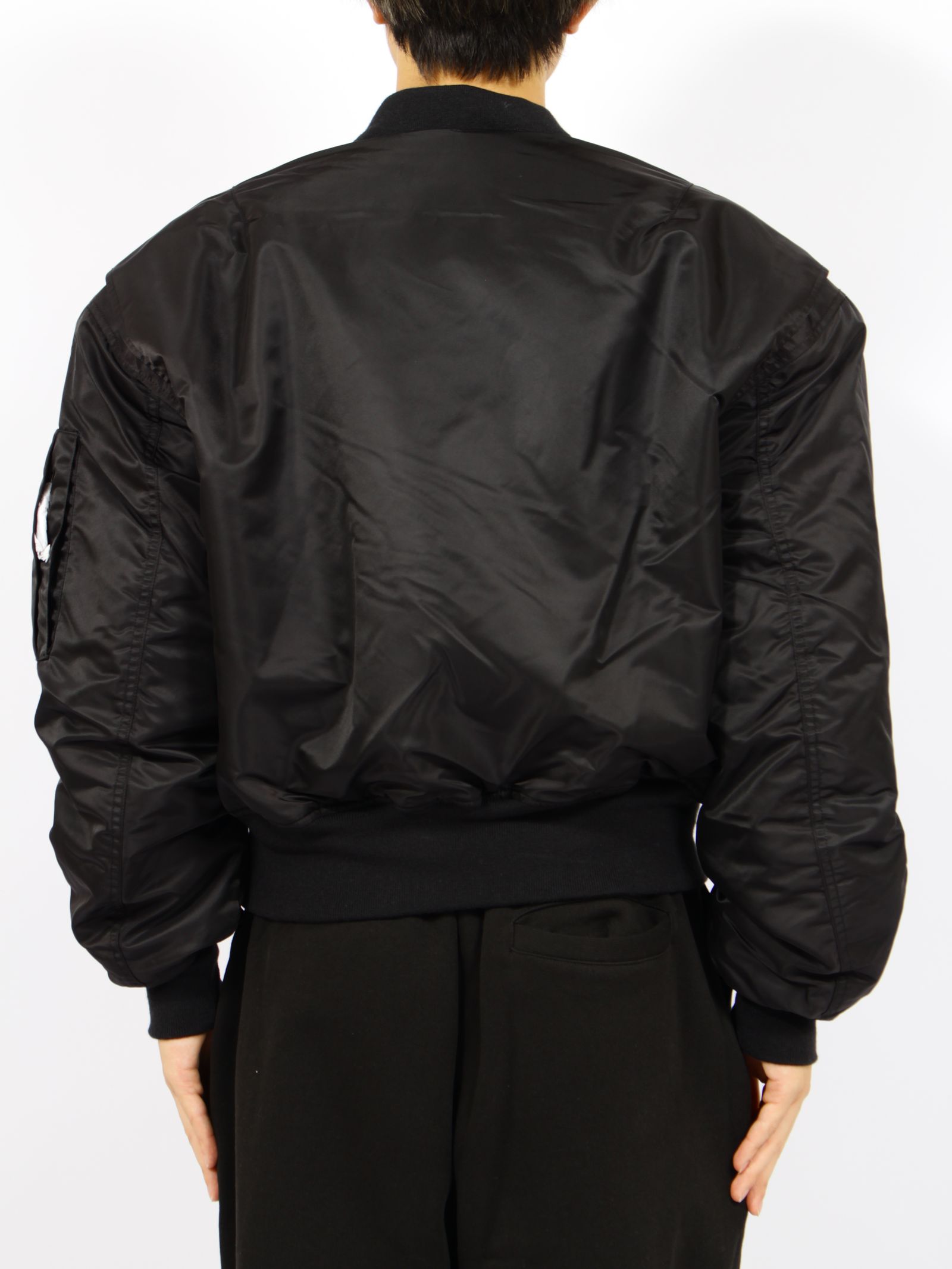 クロップド ブロード ボンバー / CROPPED BROAD BOMBER / OIL(ブラック)
