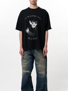 【26SS】”ラヴィング” Tシャツ 半袖 カットソー / ”LOVING" TEE T/C / ブラック