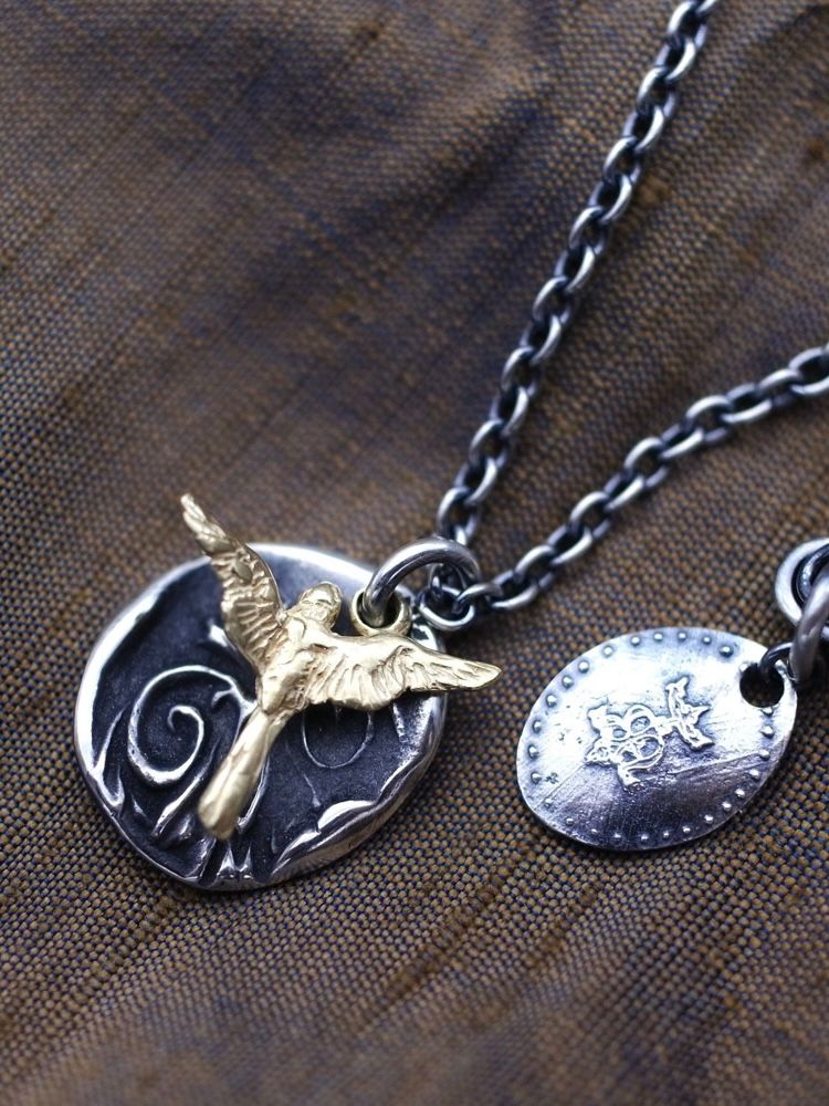 デイ ブレーカー ペンダント / DAY BREAKER PENDANT 【NIGHT AND BIRD】 NECKLACE / シルバー × ゴールド