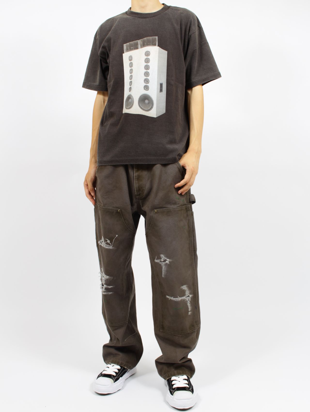 【25AW】スピーカー グラフィック Tシャツ 半袖 カットソー / SPEAKER T-SHIRTS / ブラック