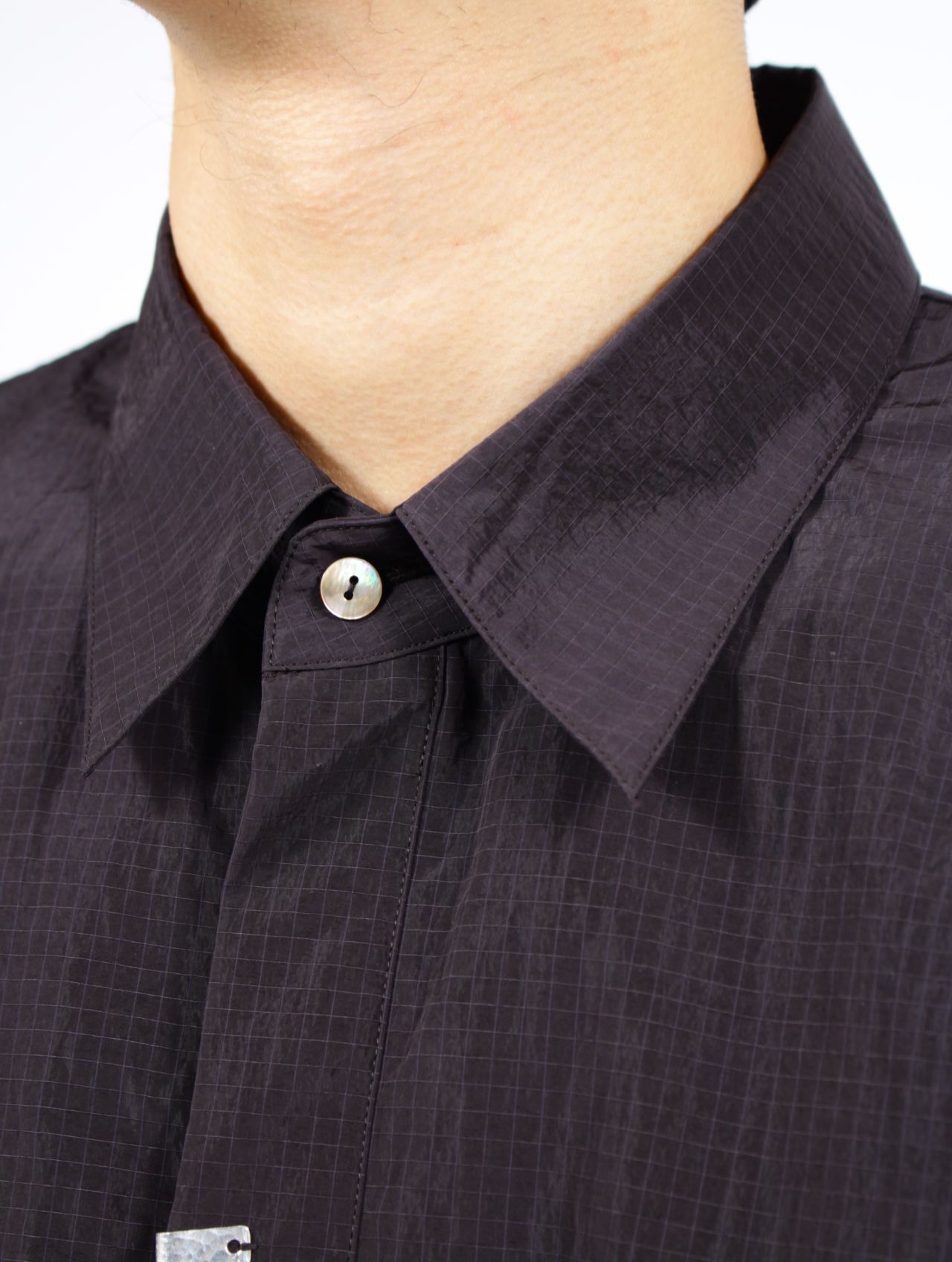 【25SS】モノフィル リップストップ カバー ハンド シャツ / MONOFIL RIPSTOP COVER HAND SHIRT / ブラック
