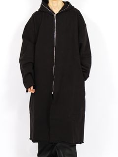 【26AW】 ギンプ ワイド マック コート スウェット素材 ロングコート / GIMP WIDE MAC / ブラック